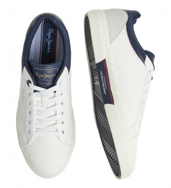 Pepe Jeans Kenton Journey M Leren Sneakers wit