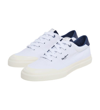 Pepe Jeans Kenton Series white leather trainers