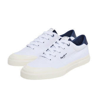 Pepe Jeans Zapatillas de piel Kenton Serie blanco