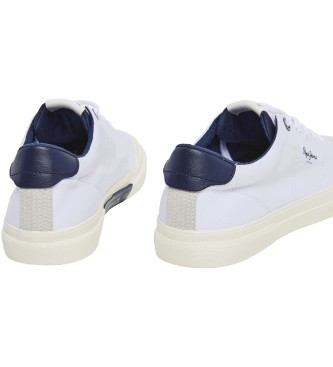 Pepe Jeans Zapatillas de piel Kenton Serie blanco