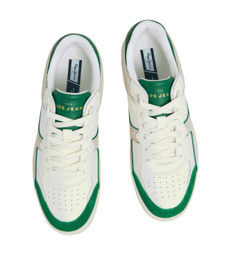 Pepe Jeans Sneakers Kore Evolution M in pelle bianco sporco, verde