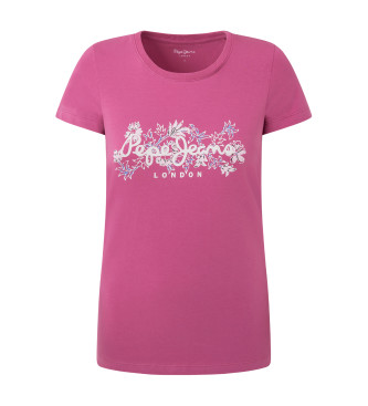 Pepe Jeans T-shirt cor-de-rosa Korina