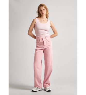 Pepe Jeans T-shirt Lane cor-de-rosa