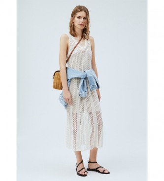Pepe Jeans Lara-kjole hvid