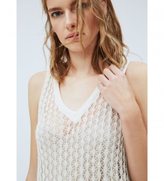 Pepe Jeans Lara-kjole hvid