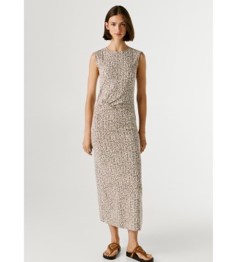 Pepe Jeans Bruine Lexi jurk