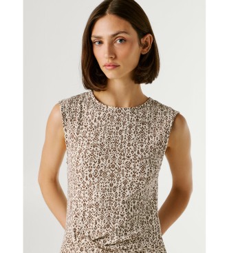 Pepe Jeans Bruine Lexi jurk