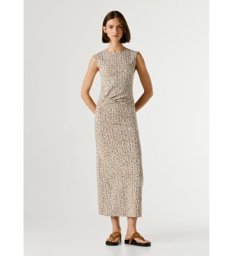 Pepe Jeans Bruine Lexi jurk