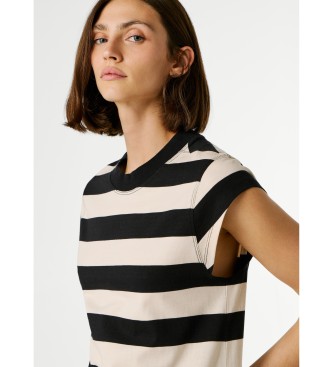 Pepe Jeans Fliederfarbenes schwarzes Kleid