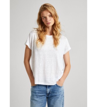 Pepe Jeans T-shirt Lilian de manga curta branca