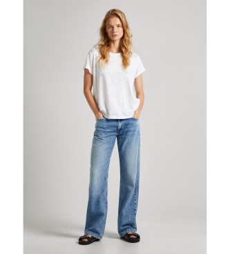 Pepe Jeans T-shirt Lilian de manga curta branca