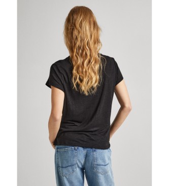 Pepe Jeans T-shirt  manches courtes Lilian noir