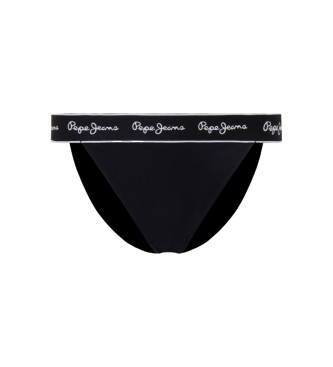 Pepe Jeans Logo-Bikiniunterteil schwarz