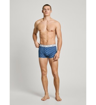 Pepe Jeans Lot de 3 boxers en jersey de coton stretch multicolore