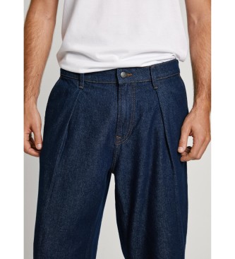 Pepe Jeans Blauwe jeans met losse pasvorm en lage taille