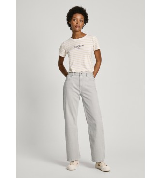 Pepe Jeans Ohlapne kavbojke St Hw white