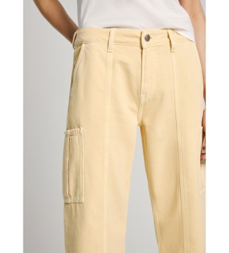 Pepe Jeans Kavbojke Loose St yellow