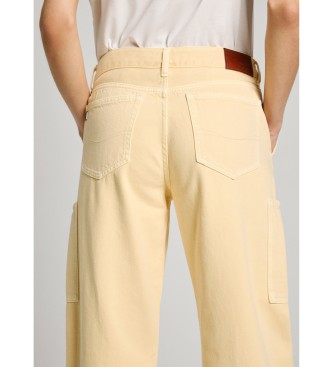 Pepe Jeans Kavbojke Loose St yellow