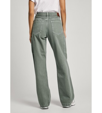 Pepe Jeans Loose St Jeans Hw Clr verde