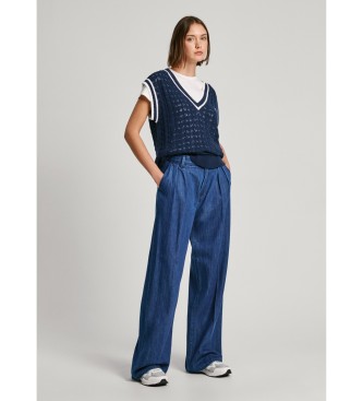 Pepe Jeans Jeans Loose St Hw Pleat blue