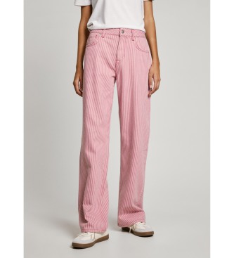 Pepe Jeans Jeans a righe rosa dalla vestibilit ampia