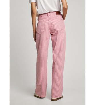 Pepe Jeans Jeans in loose fit Stripe roze