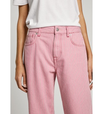 Pepe Jeans Jeans i ls passform Stripe rosa