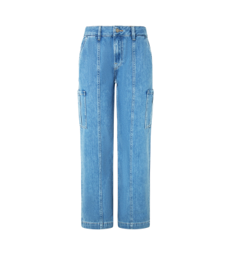 Pepe Jeans Luźne jeansy St Hw Worker w kolorze niebieskim