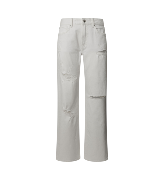 Pepe Jeans Jeans en coupe ample Nicky blanc