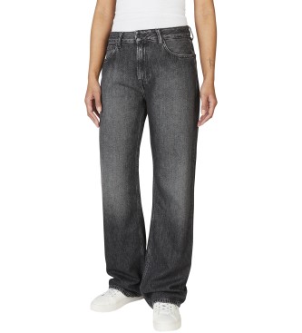 Pepe Jeans Jeans i loose fit Nicky svart