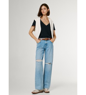 Pepe Jeans Jeansy Loose Hazel w kolorze niebieskim