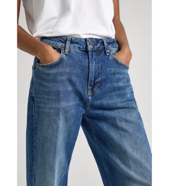 Pepe Jeans Luźne jeansy St Uhw Fade w kolorze niebieskim