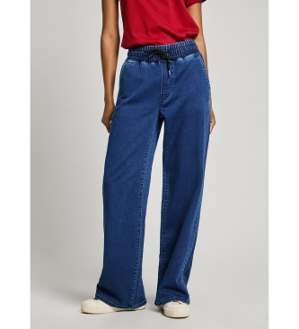 Pepe Jeans Ohlapne hlače St modre barve