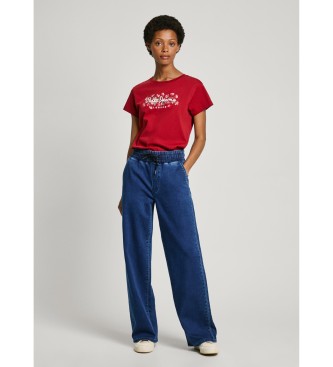 Pepe Jeans Ohlapne hlače St modre barve