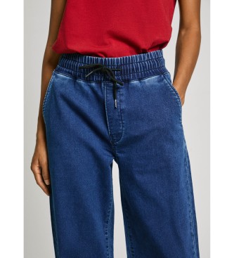 Pepe Jeans Ohlapne hlače St modre barve