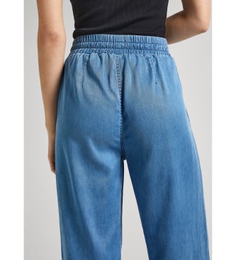 Pepe Jeans Jeans larghi in tencel blu