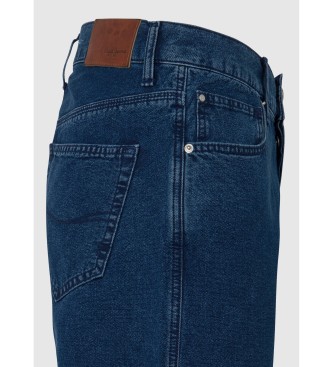 Pepe Jeans Blauwe jeans met losse pasvorm en lage taille