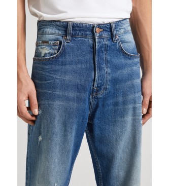 Pepe Jeans Jeans Loose Taper Destroy blauw