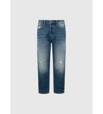 Pepe Jeans Jeans Loose Taper Destroy blauw