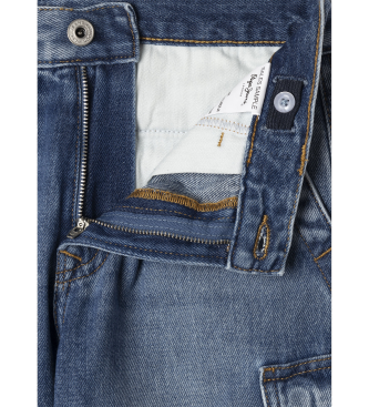 Pepe Jeans Jeans Loose Denim Cargo blauw