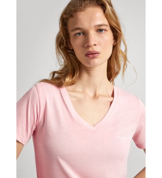Pepe Jeans T-shirt Lorette cor-de-rosa