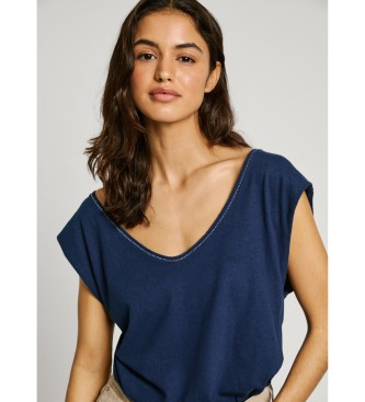 Pepe Jeans Lotti T-Shirt mit kurzen rmeln, marineblau