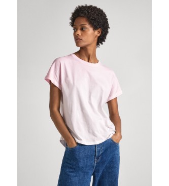 Pepe Jeans Lourdes-T-Shirt rosa, wei