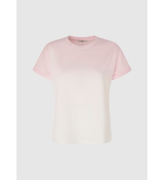 Pepe Jeans Lourdes-T-Shirt rosa, wei
