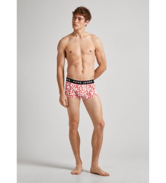 Pepe Jeans Pack 2 Boxershorts Love rot