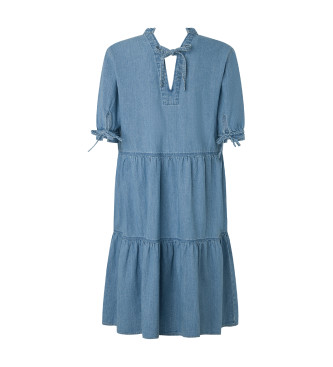 Pepe Jeans Robe luxuriante bleue