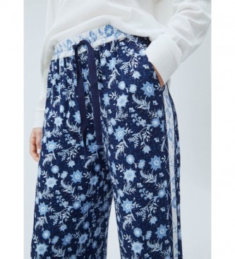 Pepe Jeans Pantaloni fluidi blu Lidia - Esdemarca Store moda, calzature e  accessori - migliori marche di scarpe e scarpe firmate