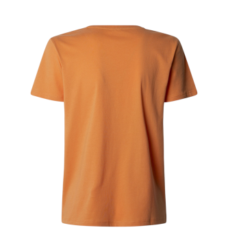 Pepe Jeans Macy's Kurzarm-T-Shirt orange