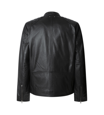 Pepe Jeans Casaco de couro Malvar preto