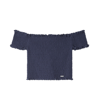 Pepe Jeans Topp i marinbl bomullsjersey Marian navy